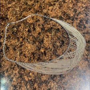 Vintage 925 multi strand silver necklace